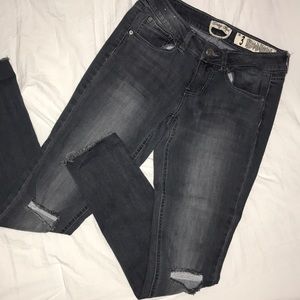 Gray wash jeans